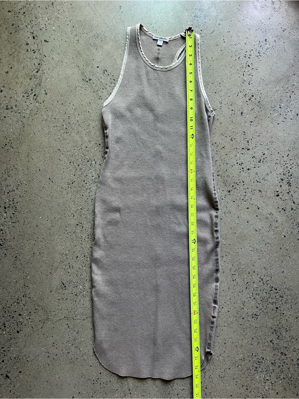 James Perse Silk Trim Ribbed Tank Dress - Like New - Picture 8 of 11
